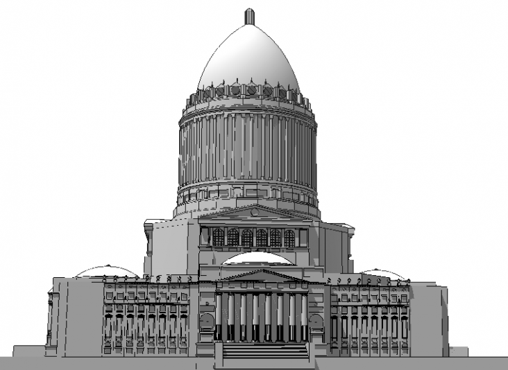 Civic Center, as envisioned in the Plan of Chicago